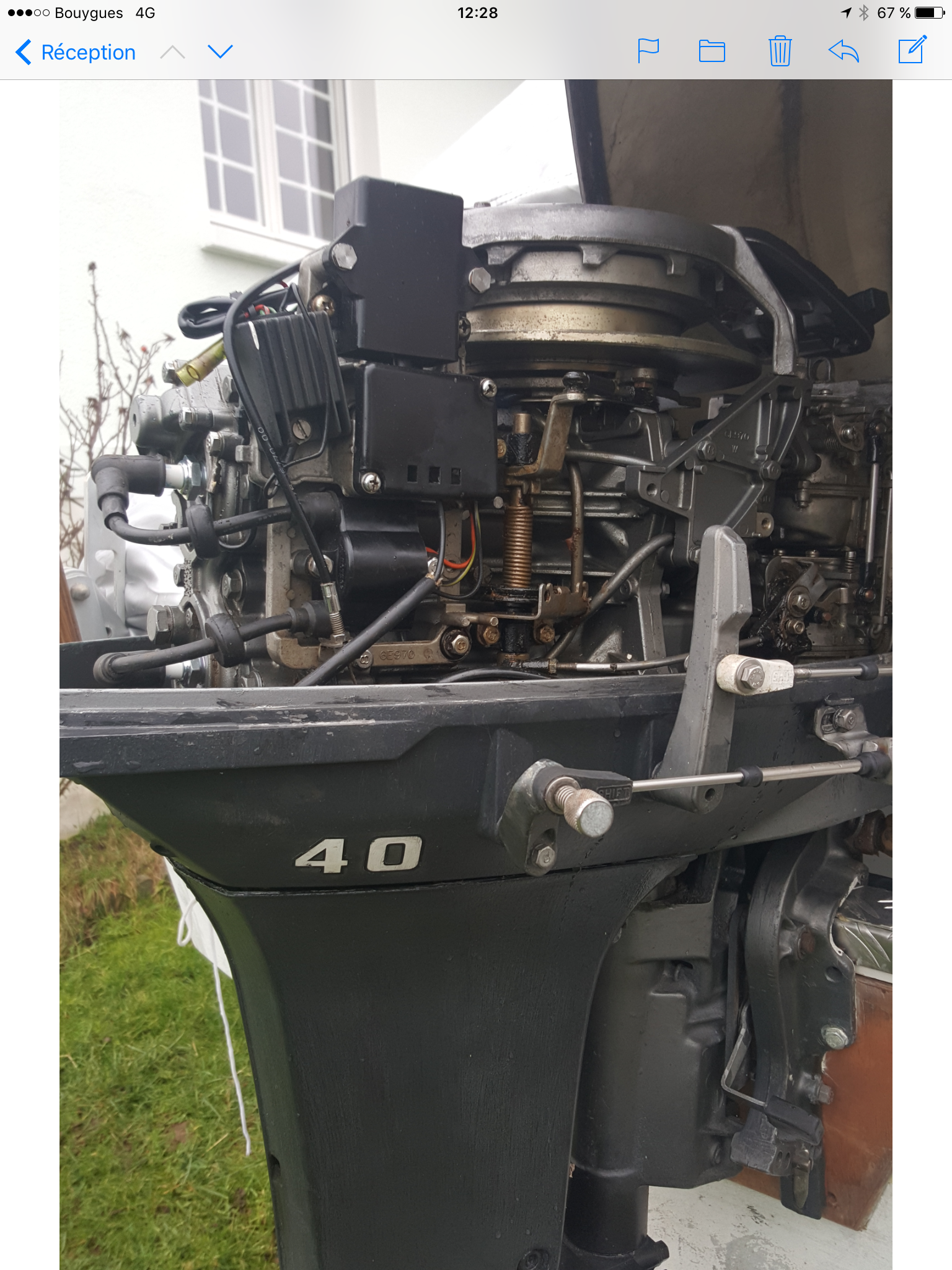 Moteur hors-bord Yamaha mariner 40 cv