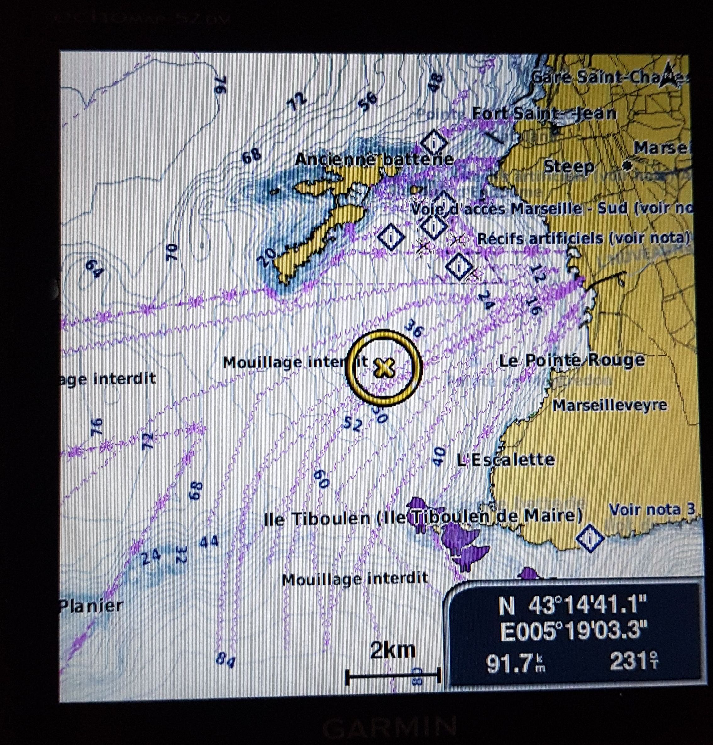 Echomap 52DV Mer + carte marine VEU704L