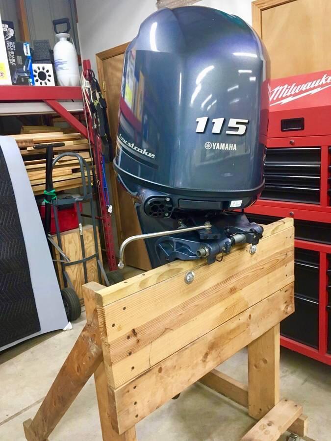 Slightly Used Yamaha 115HP 4-Stroke Outboard Motor Engine