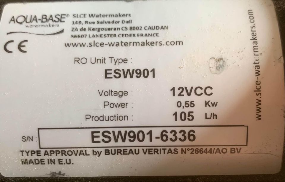 dessalinisateur Aqua-base ESW901