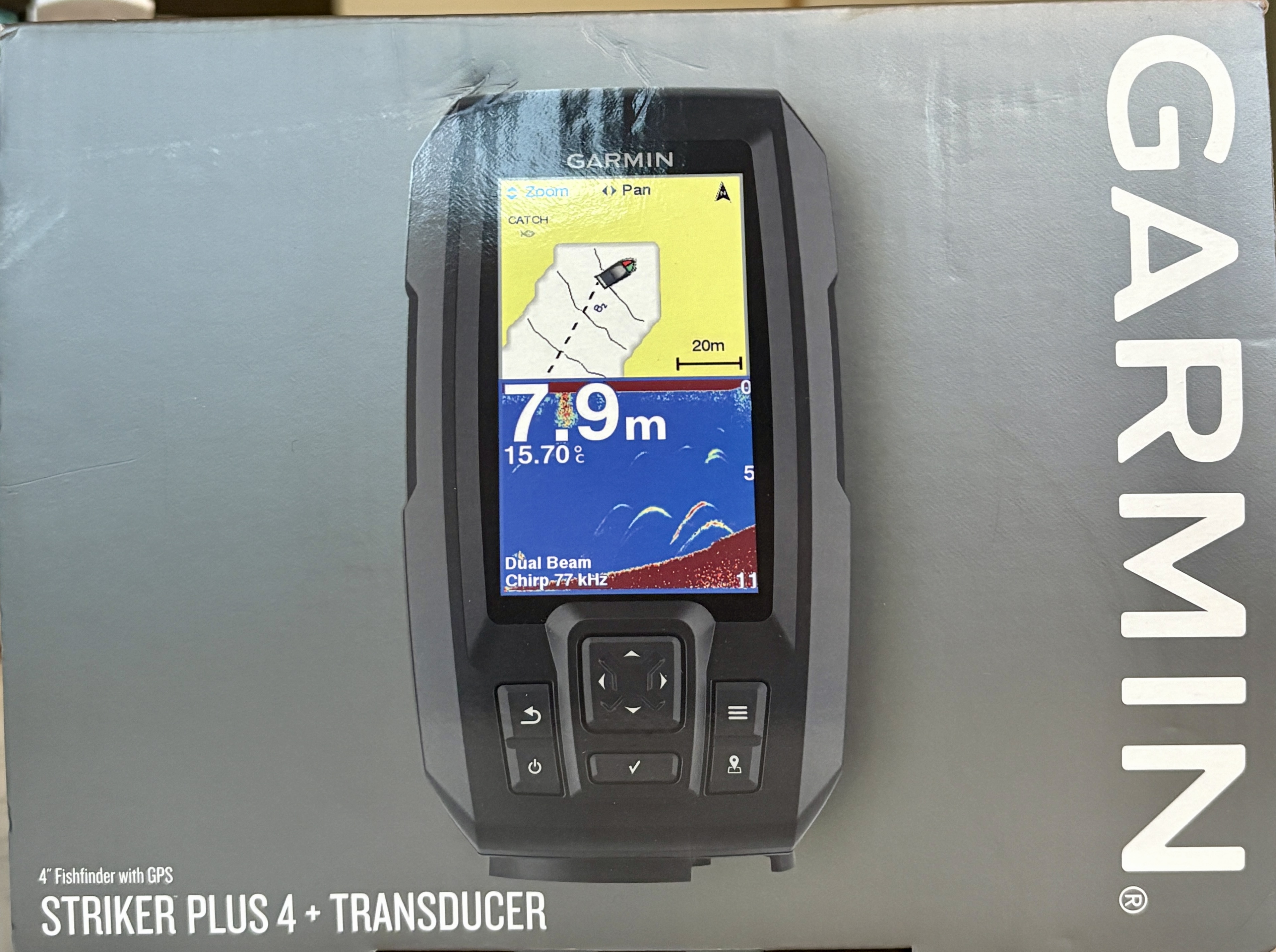 **Garmin STRIKER Plus 4 – Échosondeur GPS CHIRP – Neuf jamais utilisé**